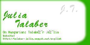 julia talaber business card